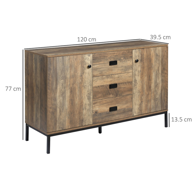 Mango wood-effect sideboard – image 3