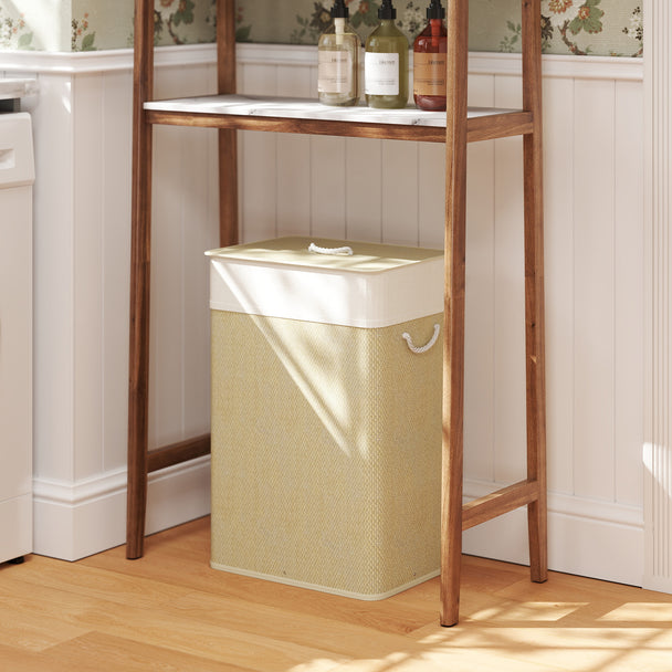 72 L bamboo laundry basket – image 2