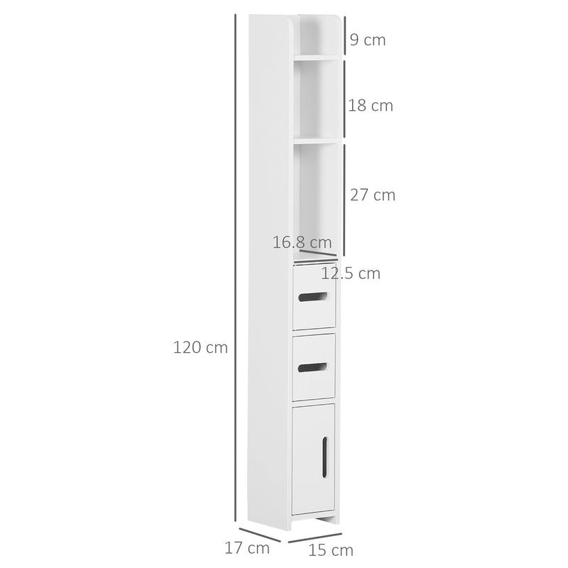 Slim tall bathroom cabinet – image 3