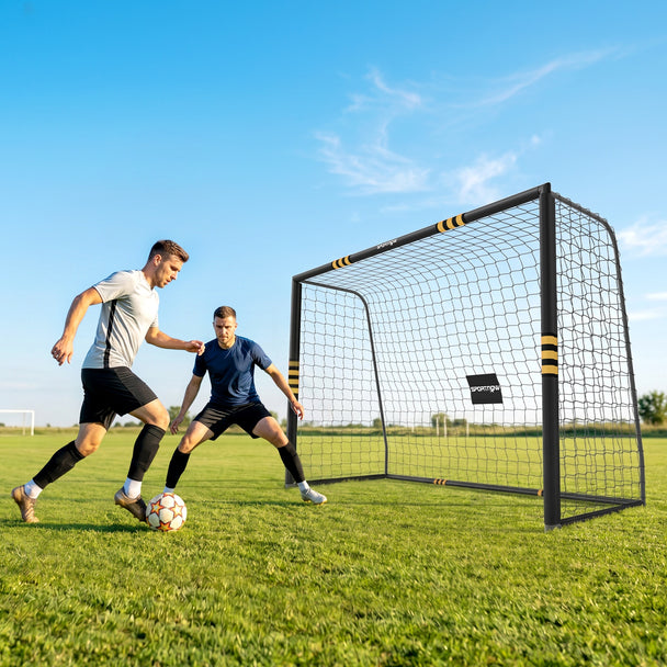 SPORTNOW Football Goal, 10 x 6.5ft Football Net with Ground Stakes, EPE Foam Padding and Metal Frame, Easy Assembly – view 2