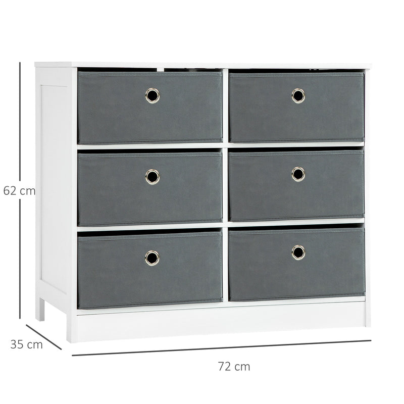 6-drawer fabric storage cabinet – image 3
