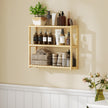 Three-tier bamboo bathroom shelf – image 2