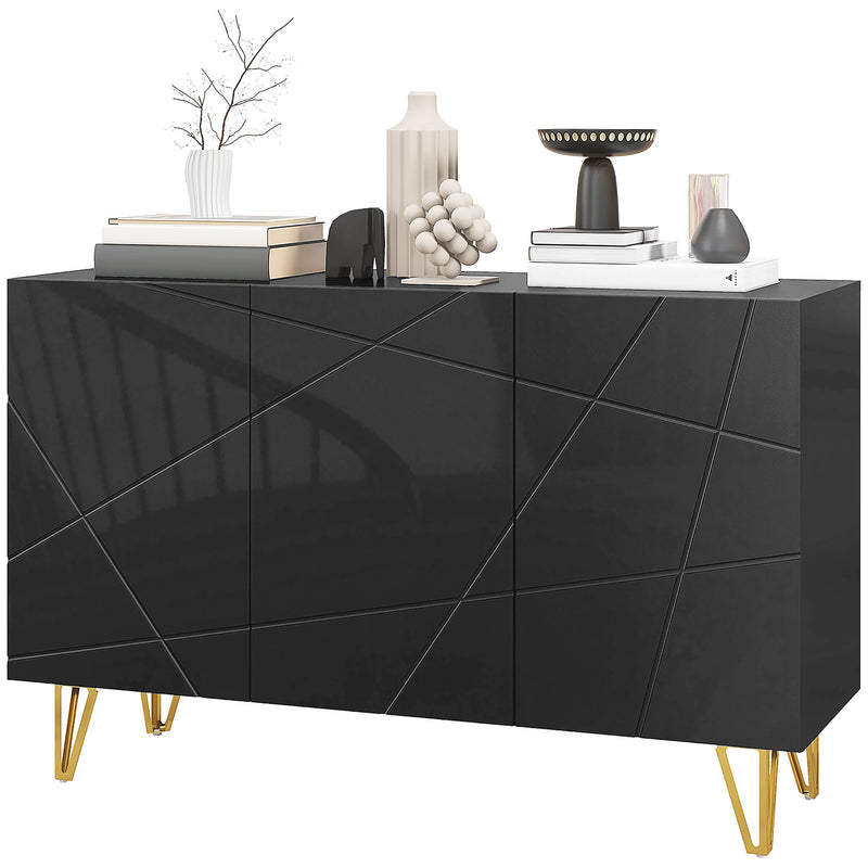 Black gloss hairpin sideboard – image 10