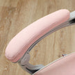Reclining gaming chair – pink & white – image 8