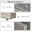 Rattan chaise sofa set – image 6