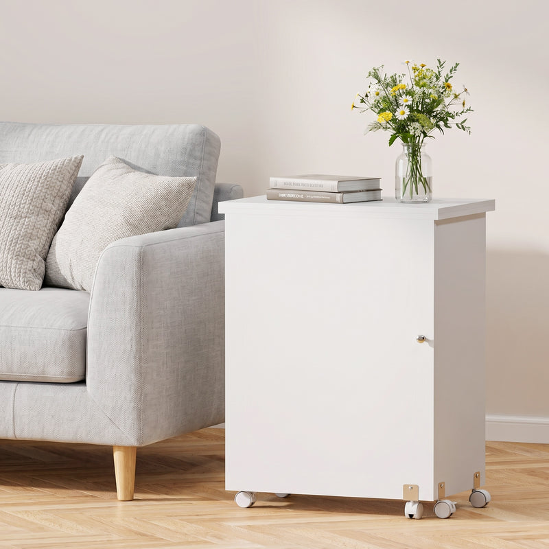 Folding sewing table – white – image 2