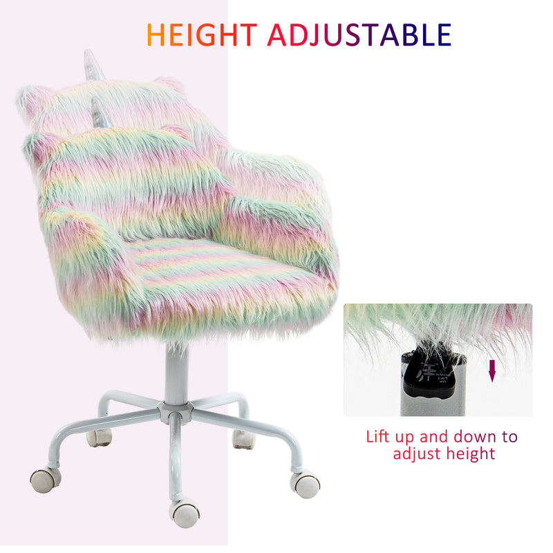 Fluffy unicorn desk chair – image 4