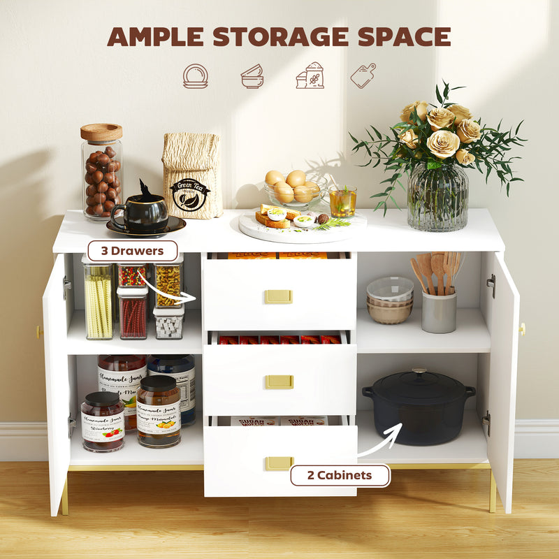 120 cm sideboard with 3 drawers – image 4