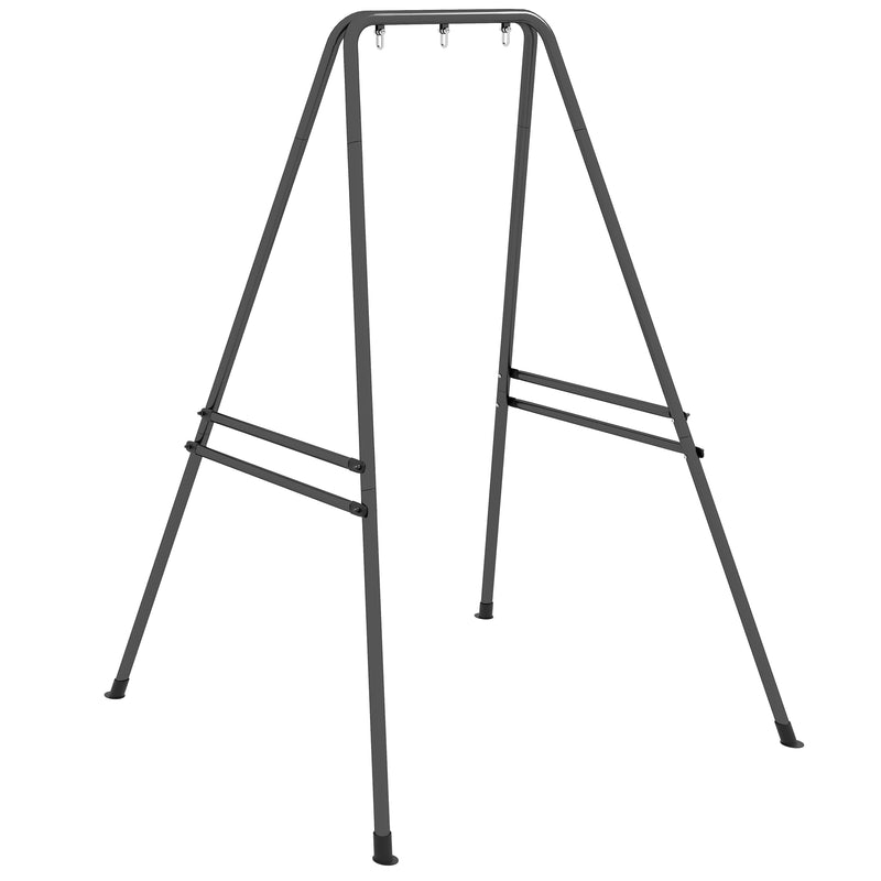 Outsunny Hammock Chair Stand, Hanging Heavy Duty Metal Frame Hammock Stand for Hanging Hammock Air Porch Swing Chair