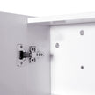 White double door mirror cabinet – image 7