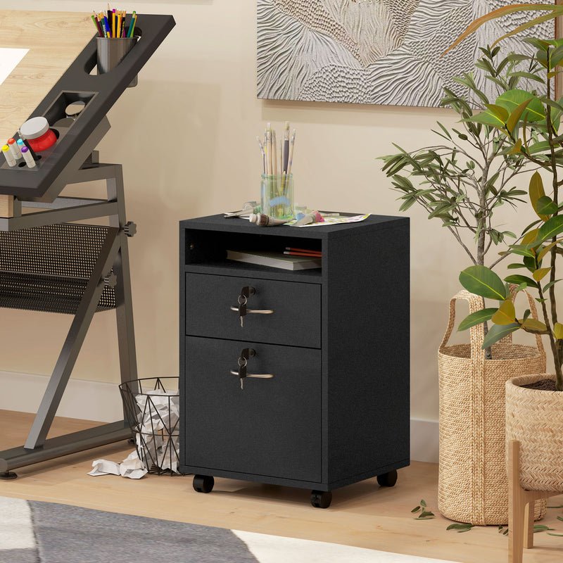 Mobile filing cabinet – black – image 10