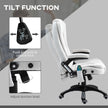 Cream heated massage office chair – image 6