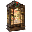 Musical snow globe lantern with snowman scene