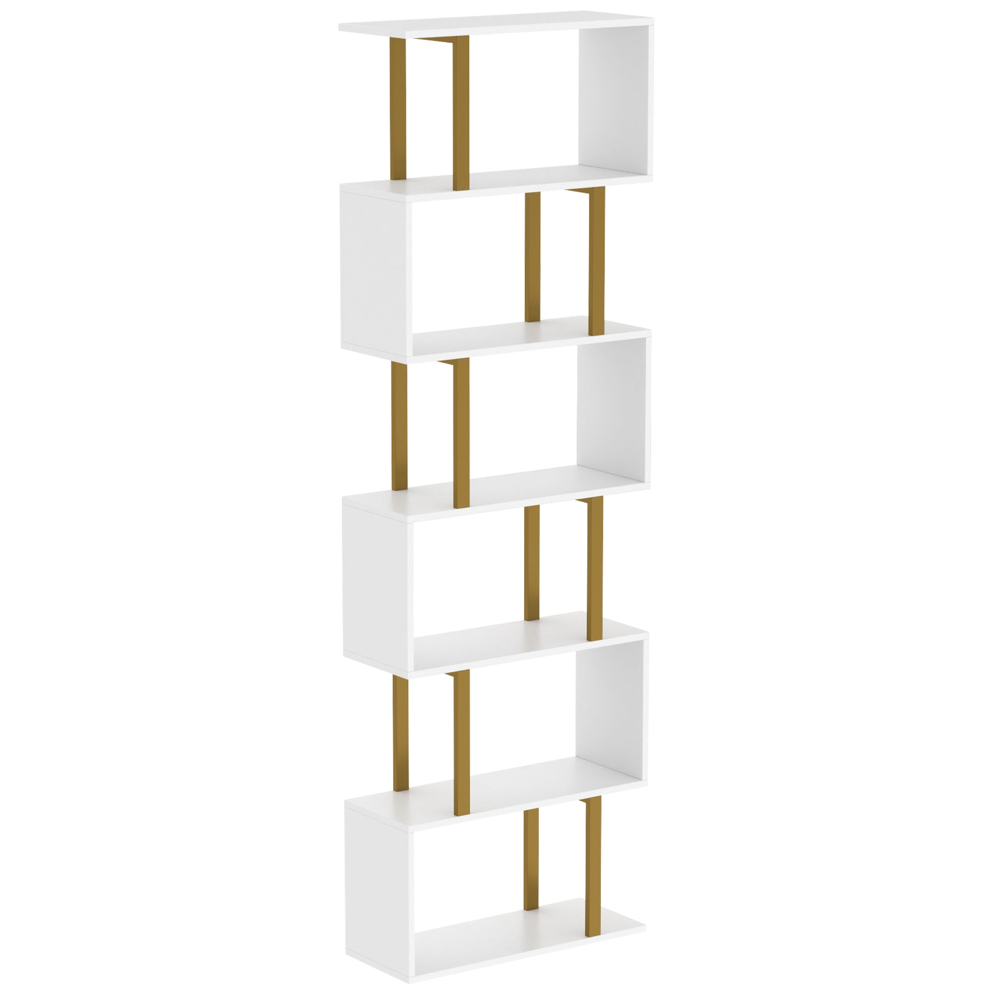 Industrial Freestanding Bookshelf, Storage Shelving Unit for Bedroom and Living Room
