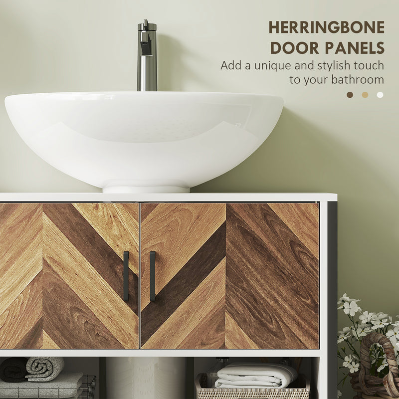 80 cm herringbone under sink cabinet – image 6