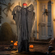195cm Animated Winged Grim Reaper with Glowing Eyes & Sound – image 2 of 9