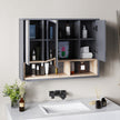 80 cm grey mirror cabinet – image 8