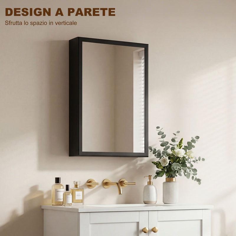 Steel bathroom mirror cabinet – image 7