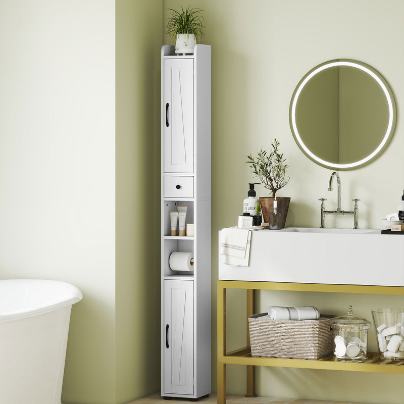 Slim 185 cm bathroom cabinet – image 2