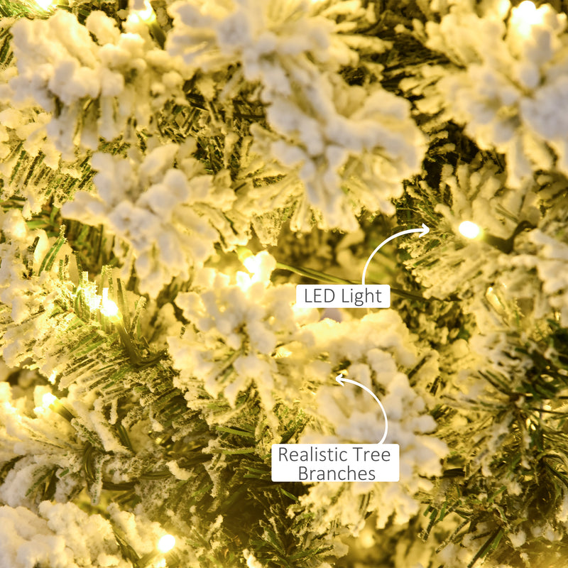 4ft pre-lit snow-flocked Christmas tree – image 7