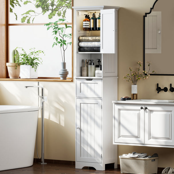 Tall bathroom cabinet with sensor lights – image 2