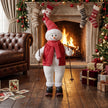 Close-up of Santa's face and beard