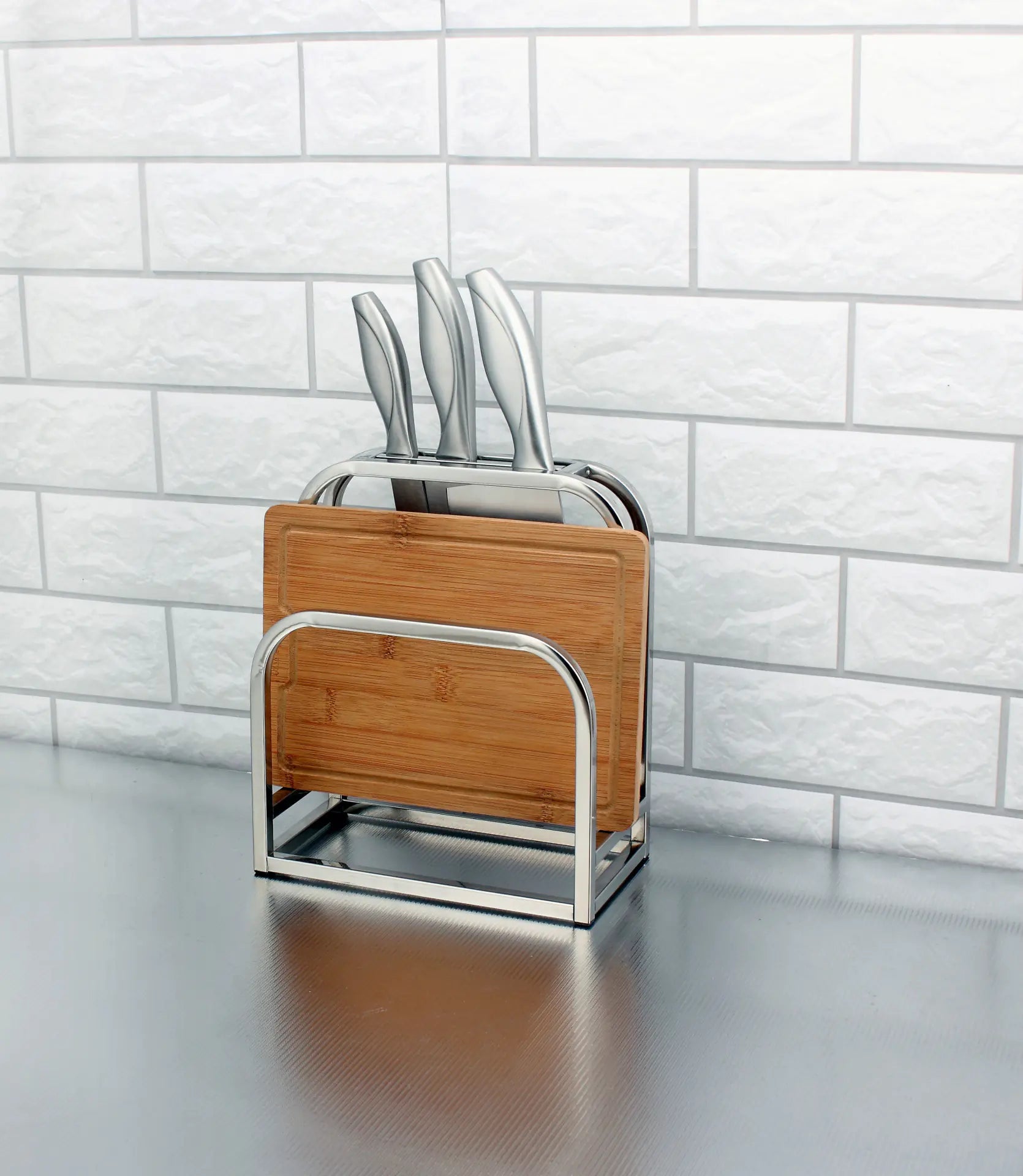 Storage Rack for Kitchen Utensils and Knife Organizer
