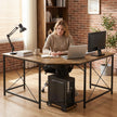 HOMCOM Corner L-Shape Computer Desk PC Workstation Writing Gaming Table Home Office – view 9