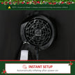 Built-in fan for inflating the display