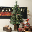 4ft pre-lit Christmas tree with retro base – image 2