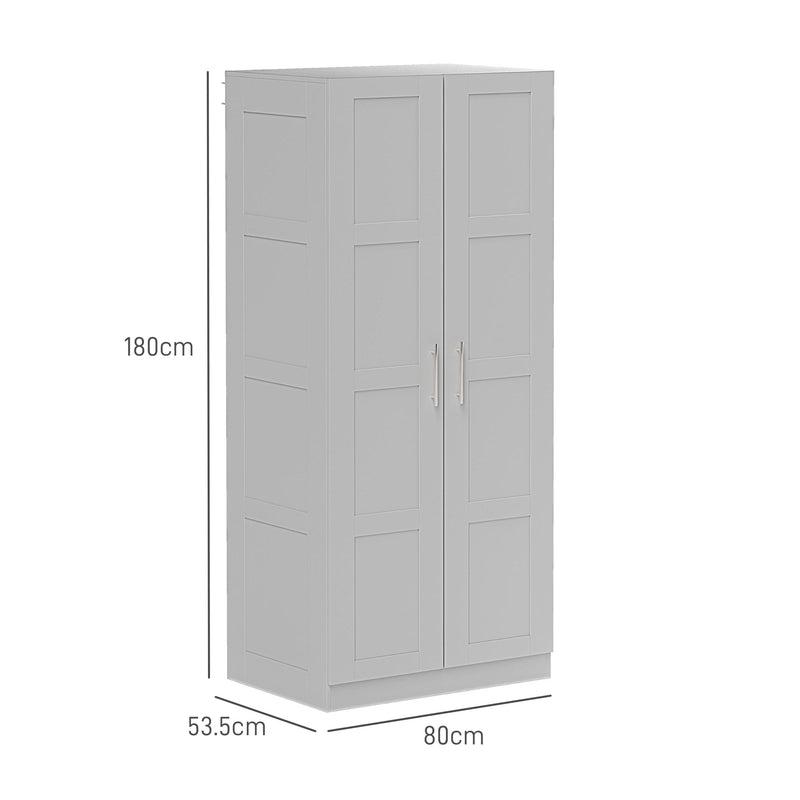 Grey panel door wardrobe – image 3