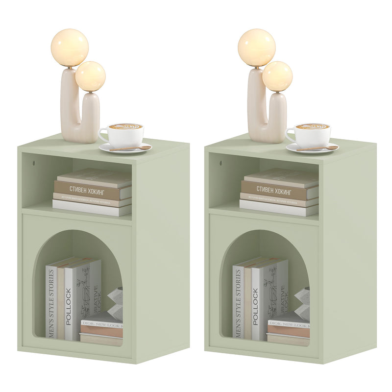 Set of 2 arched bedside tables – image 9