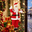 Close-up of Santa's clothing and accessories