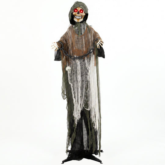 170cm Animated Chained Grim Reaper with Moving Hands & Sound – image 1 of 9