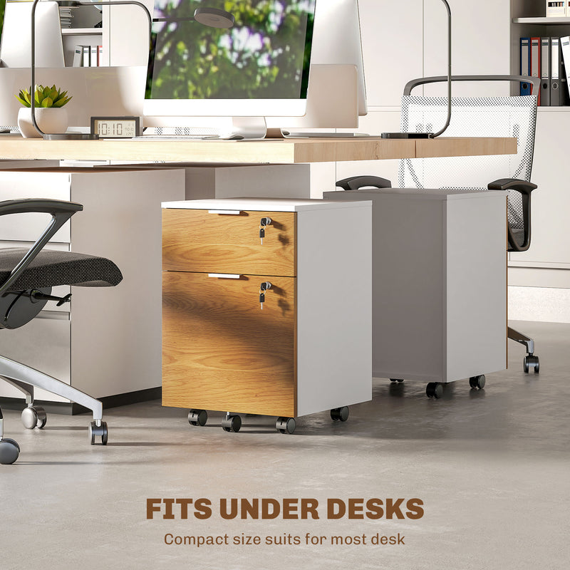 2-drawer lockable filing cabinet – image 8