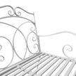 White rocking garden bench – image 6