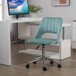 Scallop-back velvet desk chair – image 8