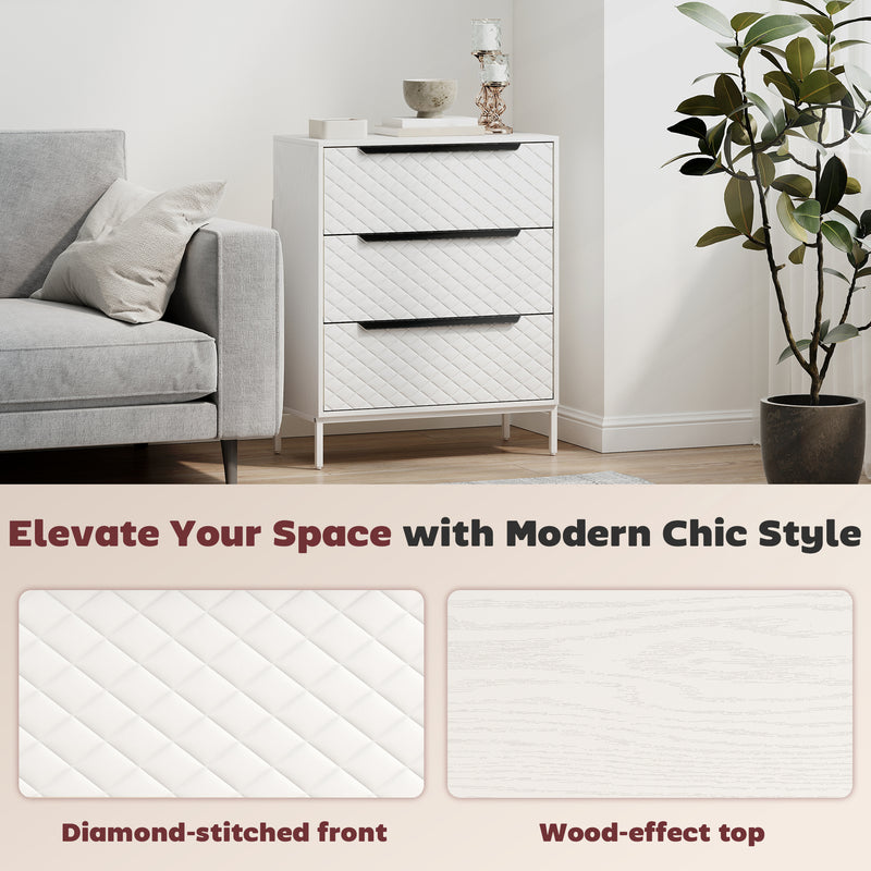 3-drawer fabric chest of drawers – image 8