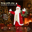 Sound and touch activation shown on the Santa figure