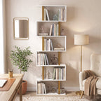 Industrial Freestanding Bookshelf, Storage Shelving Unit for Bedroom and Living Room