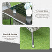 Grey 6-seater rattan dining set – image 7