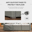 6-piece rattan sofa set with recliners – image 5