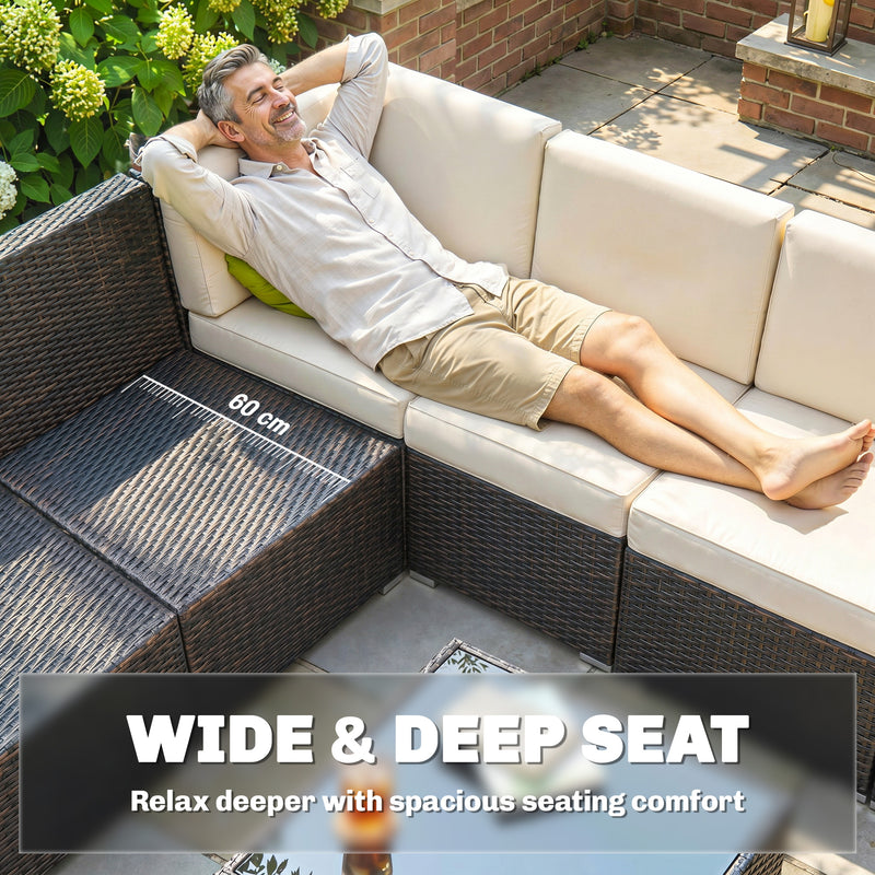 8-piece rattan corner sofa set – image 6