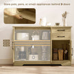 120 cm sideboard with 2 drawers – image 4