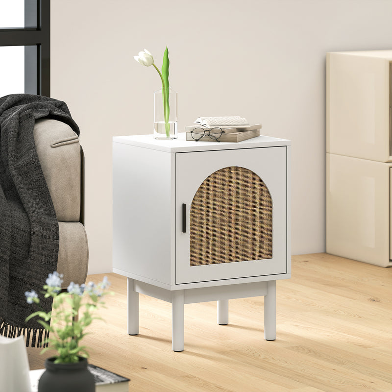 Boho rattan bedside cabinet – image 9