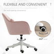Velvet desk chair with massage pillow – image 6