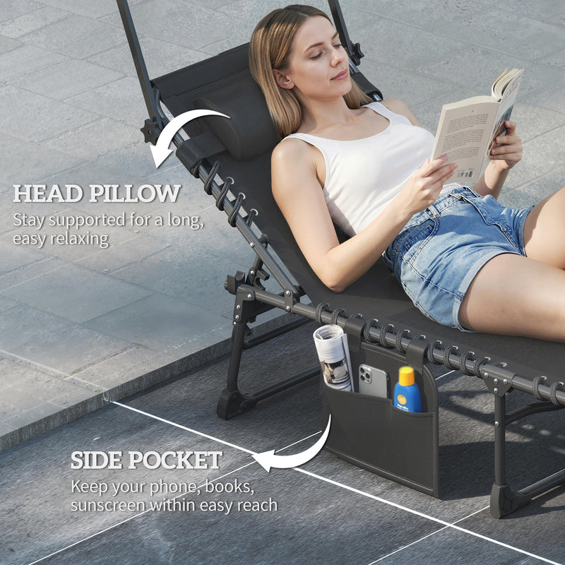 Sun loungers with canopy – image 9