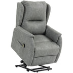 Power Lift Recliner Chair, Dual Motor Electric Lift Chair for Elderly with Remote Control, Grey