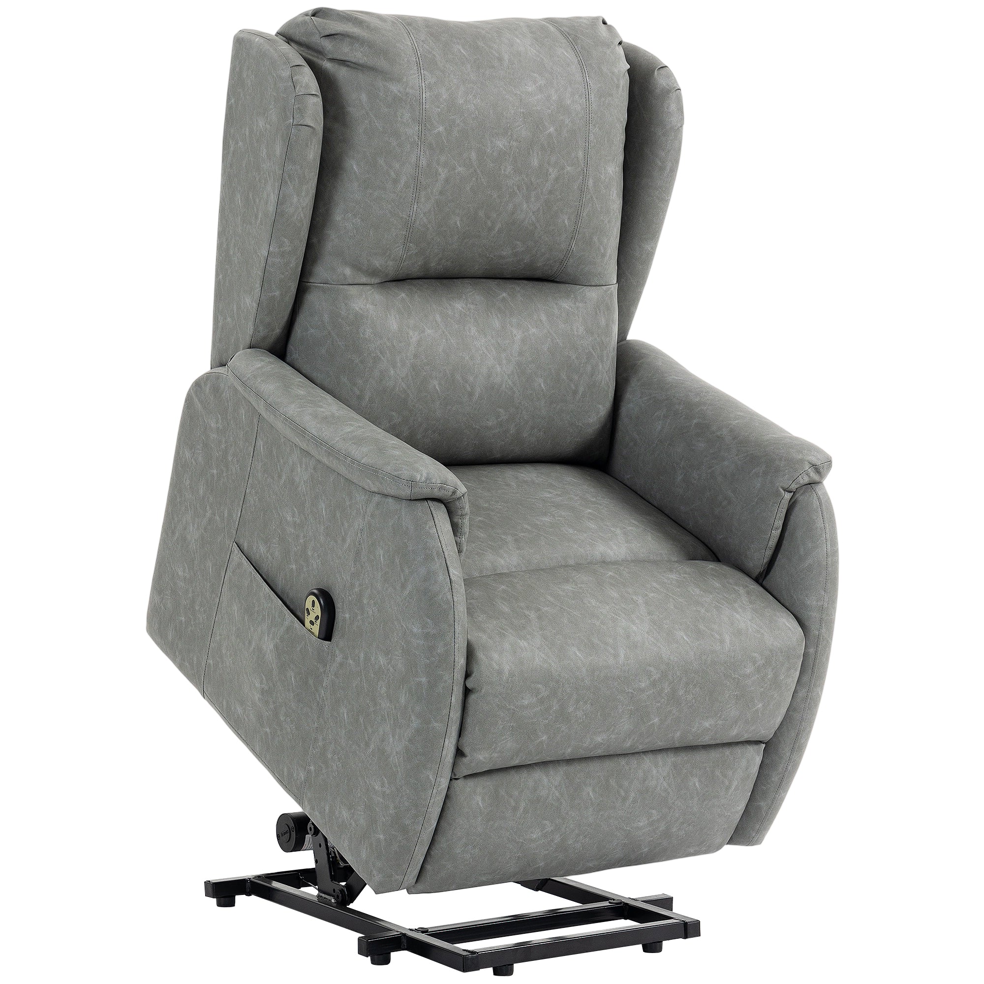 Power Lift Recliner Chair, Dual Motor Electric Lift Chair for Elderly with Remote Control, Grey