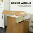 144L bamboo laundry hamper – image 5